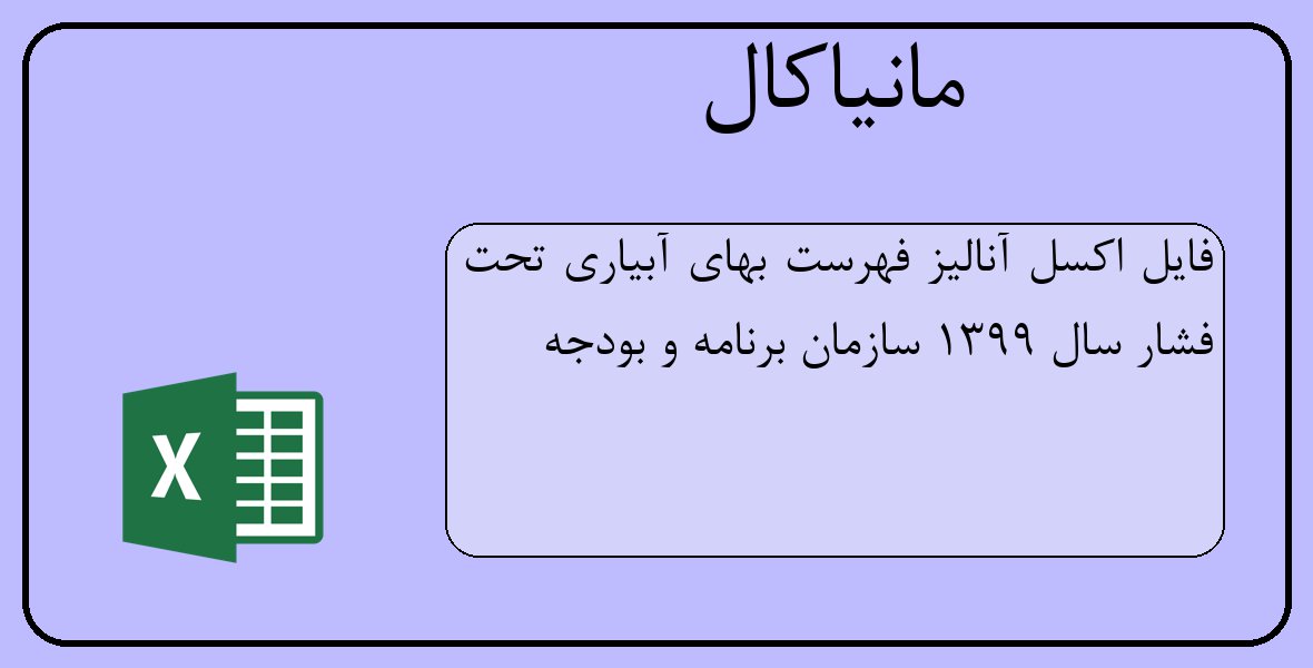 فایل اکسل آنالیز فهرست بهای آبیاری تحت فشار سال 1399